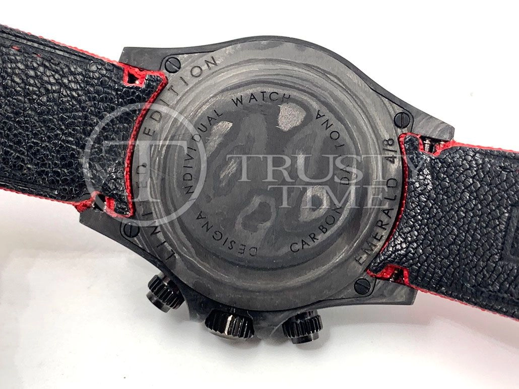 Копия часов Rolex Cosmograph Daytona DIW All Carbon Red Edition Арт.RX-2301