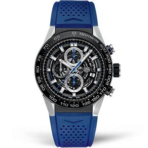 Копия часов Tag Heuer Carrera Calibre HEUER 01 Chronograph 45mm CAR2A1T.FT6052 Арт.TG-0400