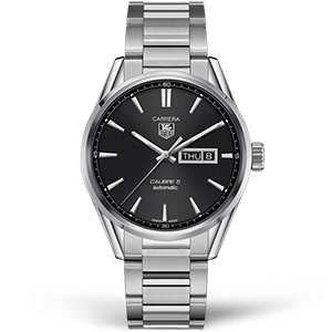 Копия часов Tag Heuer Carrera Calibre 5 Day Date 41mm WAR201A.BA0723 Арт.TG-0430