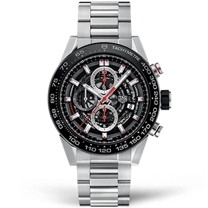 Копия часов Tag Heuer Carrera Calibre HEUER 01 Chronograph 45mm CAR2A1W.BA0703 Арт.TG-0399