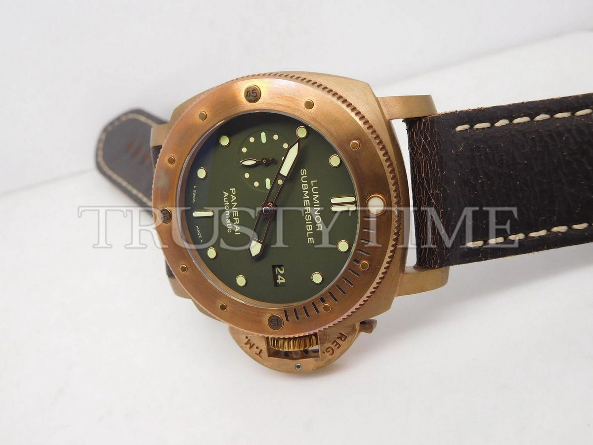 Копия часов Panerai Luminor Submersible 1950 3 Days Automatic Bronzo 47mm PAM00382 Арт.PN-0772