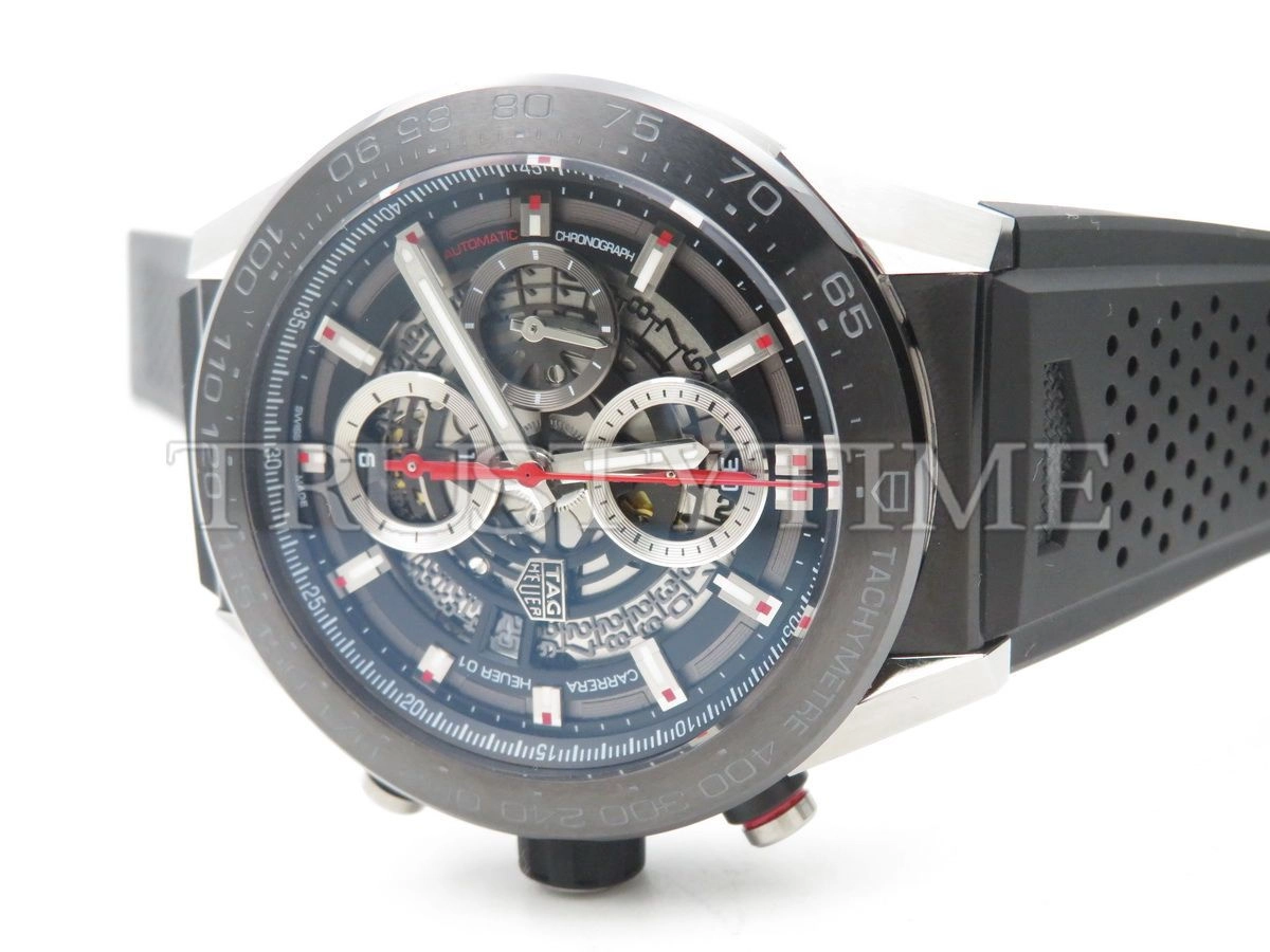 Копия часов Tag Heuer Carrera Calibre HEUER 01 Chronograph 45mm CAR2A1Z.FT6044 Арт.TG-0401