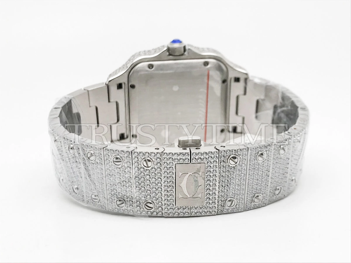 Копия часов Cartier Santos De Cartier 40 WSSA0018 Diamonds Арт.CR-0933