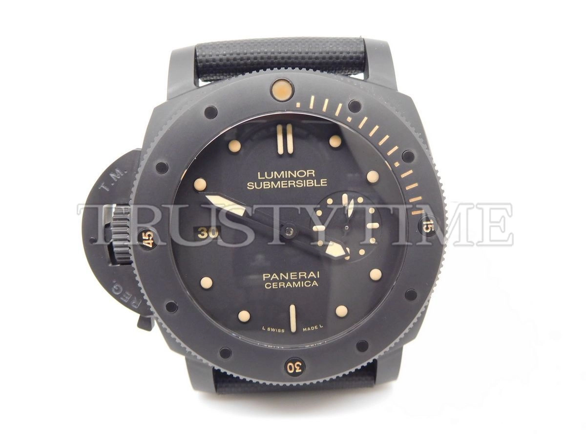 Копия часов Panerai Luminor Submersible 1950 Left-Handed 3 Days Automatic Ceramica 47mm PAM00607 Арт.PN-0782