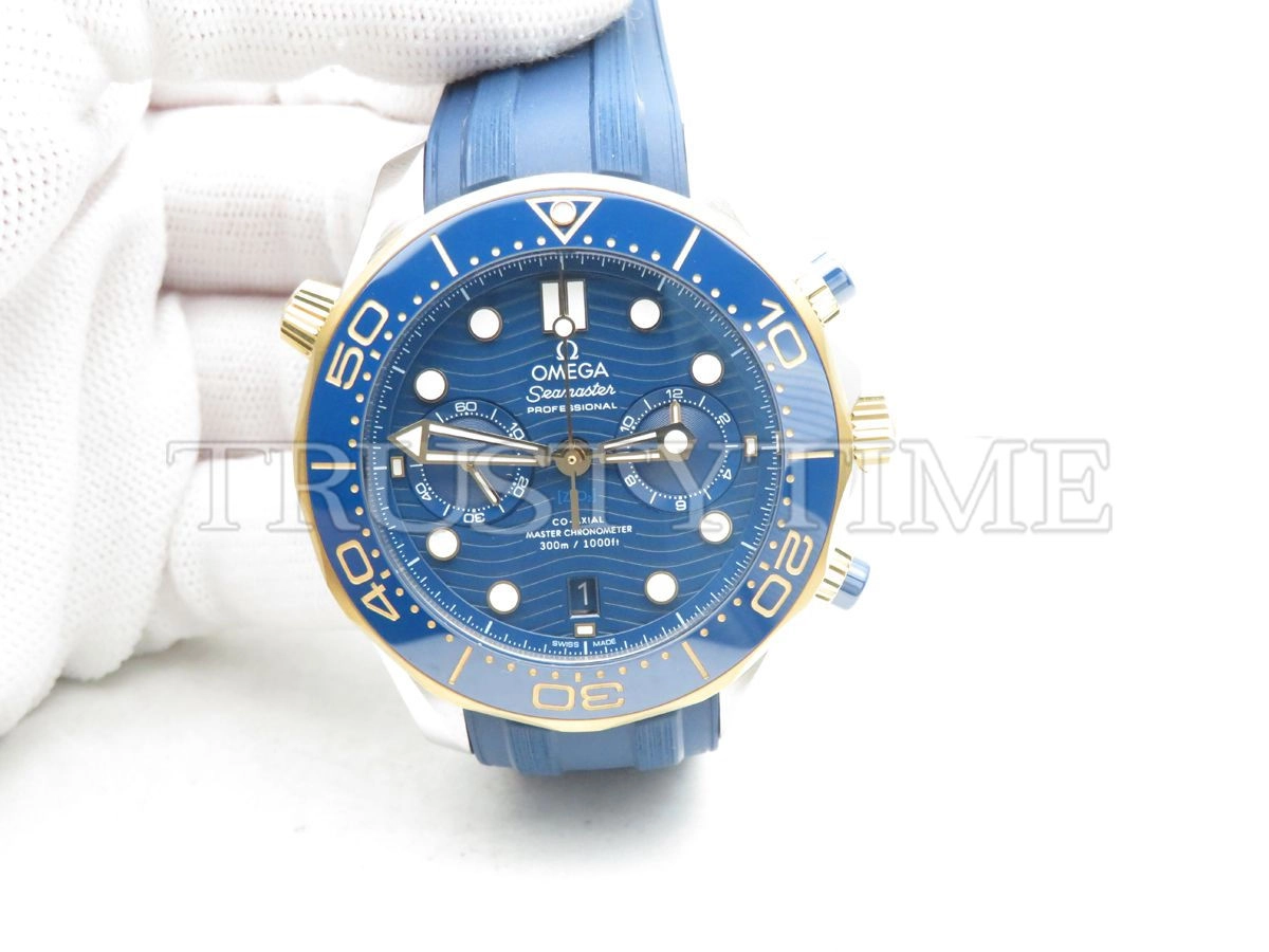 Копия часов Omega Seamaster Diver 300m Co‑Axial Master Chronometer Chronograph 44mm 210.22.44.51.03.001 Арт.OM-0832