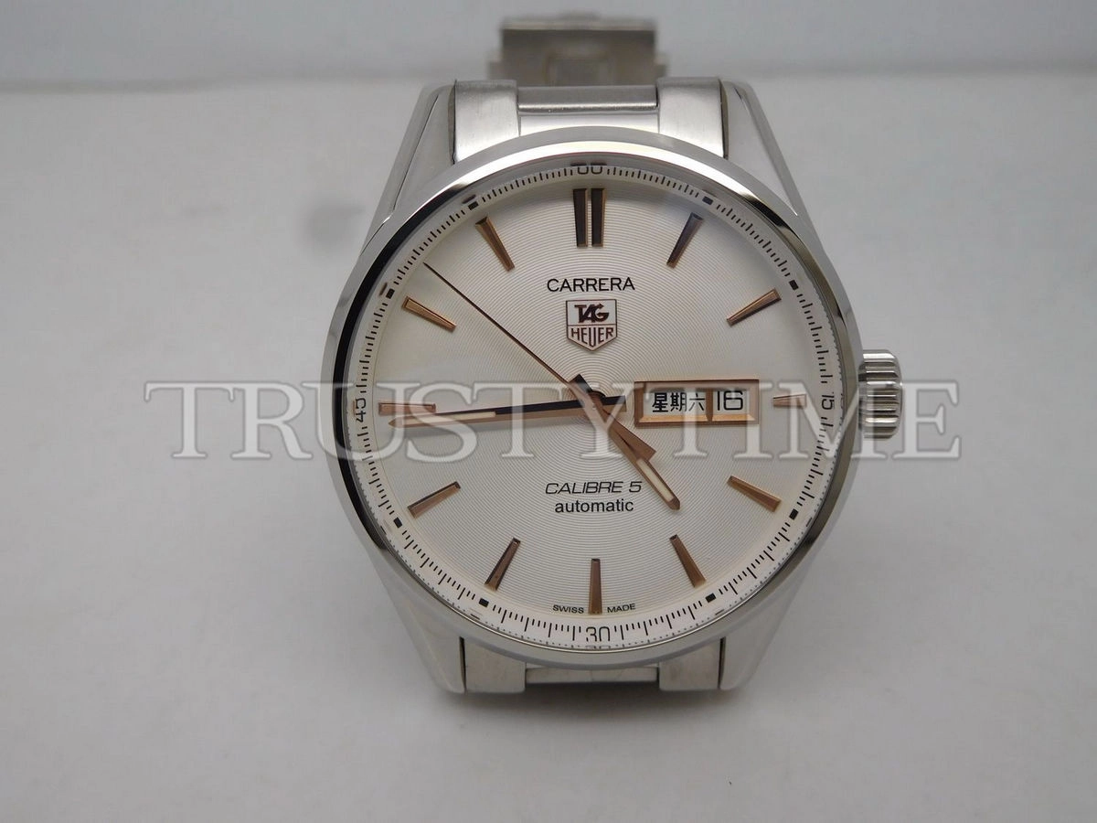 Копия часов Tag Heuer Carrera Calibre 5 Day Date 41mm WAR201D.BA0723 Арт.TG-0432