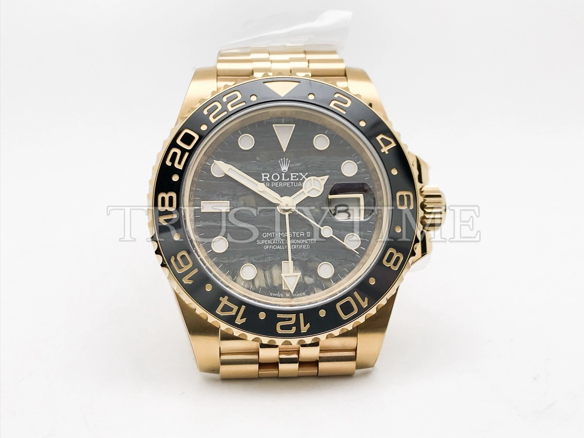 Копия часов Rolex GMT Master II Tiger Iron 40mm 126718GRNR-0002 Арт.RX-3536