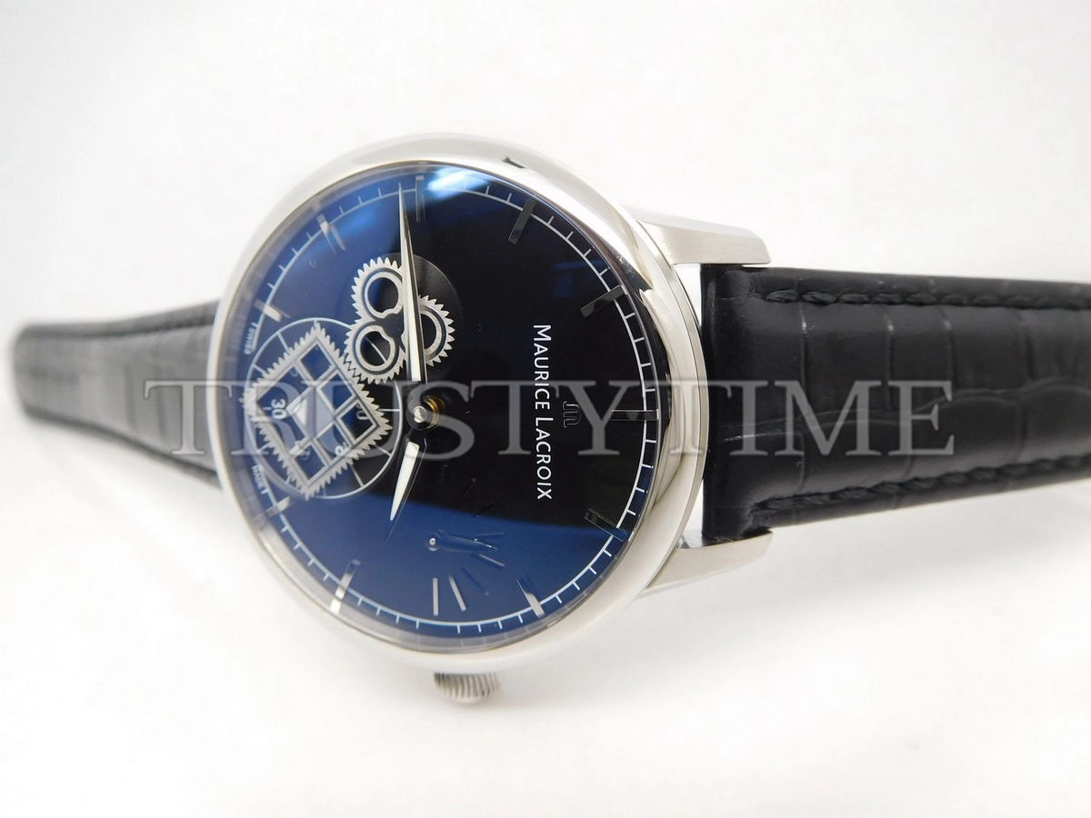 Копия часов Maurice Lacroix Masterpiece Roue Carrée Seconde 43mm MP7158-SS001-301-1 Арт.ML-0709