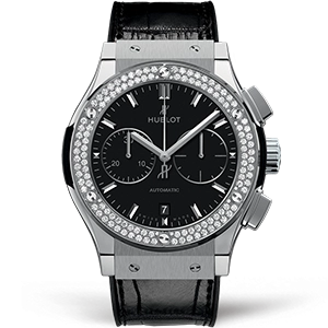 Копия часов Hublot Classic Fusion Chronograph Titanium 45mm 521.NX.1171.LR.1104 Арт.HB-0923
