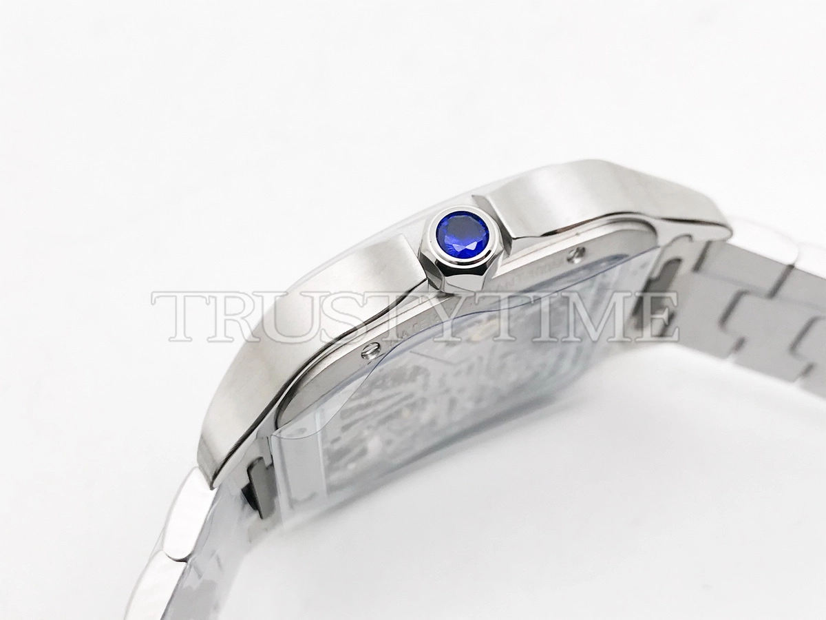 Копия часов Cartier Santos de Cartier Large Skeleton 40mm WHSA0019 Арт.CR-0989