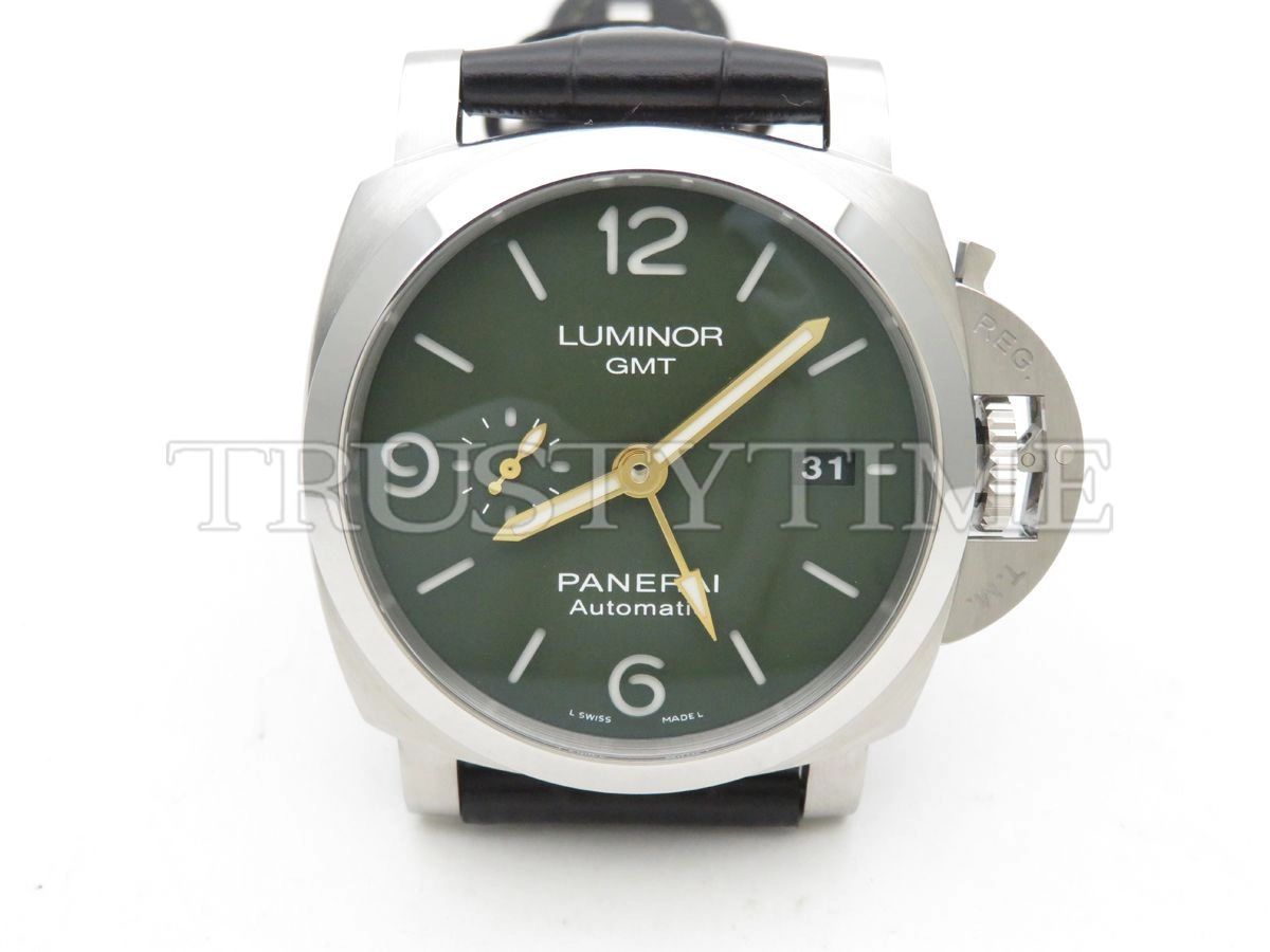Копия часов Panerai Luminor 1950 3 Days MS Dhoni GMT Automatic 44mm PAM01056 Арт.PN-0786