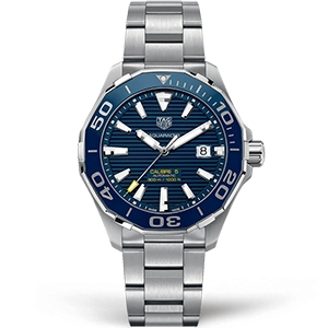 Копия часов Tag Heuer Aquaracer Calibre 5 43mm WAY201B.BA0927 Арт.TG-0352