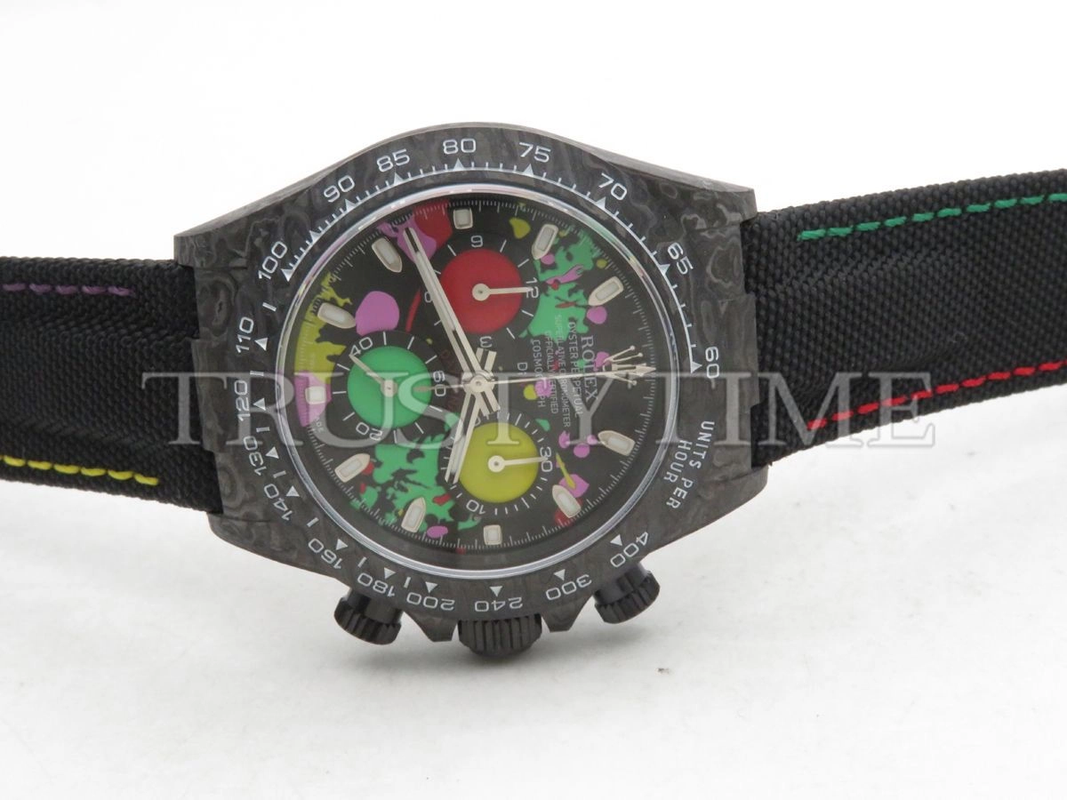 Копия часов Rolex Cosmograph Daytona DIW Carbon Motley Арт.RX-1886