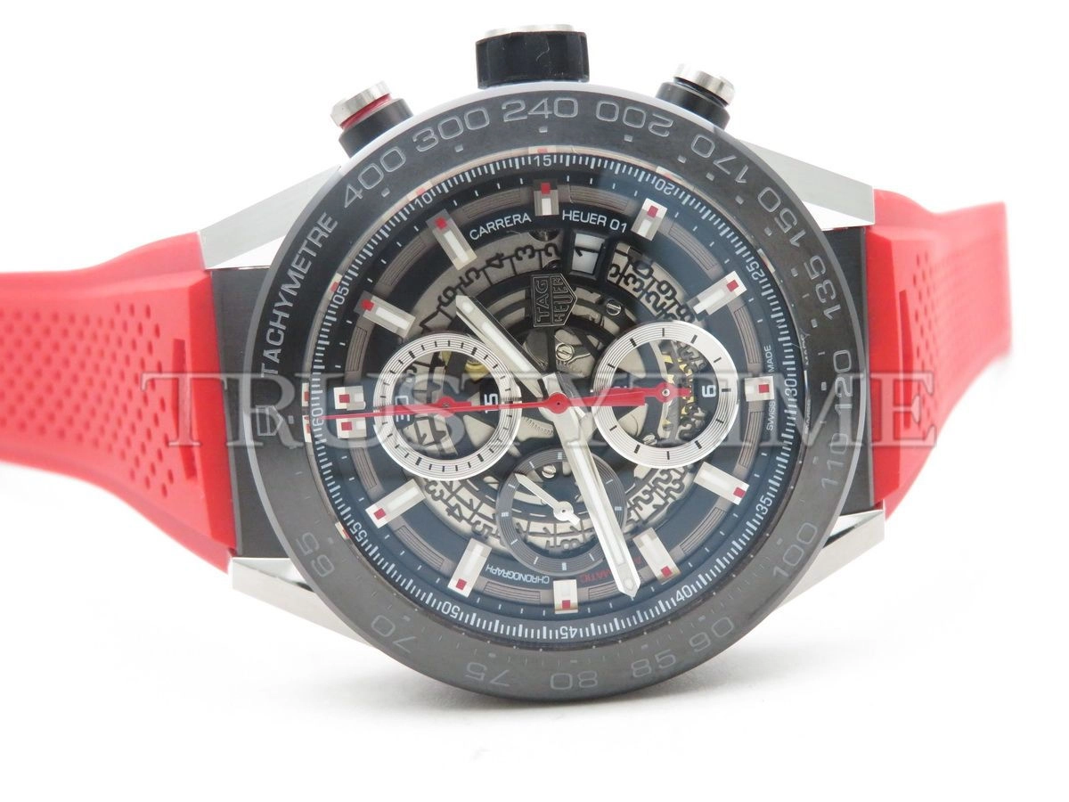 Копия часов Tag Heuer Carrera Calibre HEUER 01 Chronograph 45mm CAR2A1Z.FT6050 Арт.TG-0402