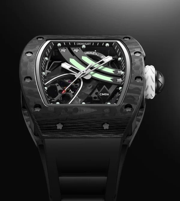 Копия часов CronusArt NTPT Carbon Fiber Watch CM06-B Арт.CA-0403