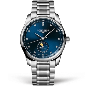 Копия часов Longines Master Collection Moonphase 40mm L2.909.4.97.6 Арт.LN-0318