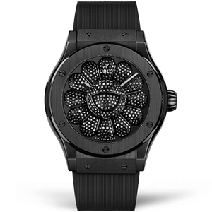 Копия часов Hublot Classic Fusion Takashi Murakami All Black Ceramic 45mm 507.CX.9000.RX.TAK21 Арт.HB-1036