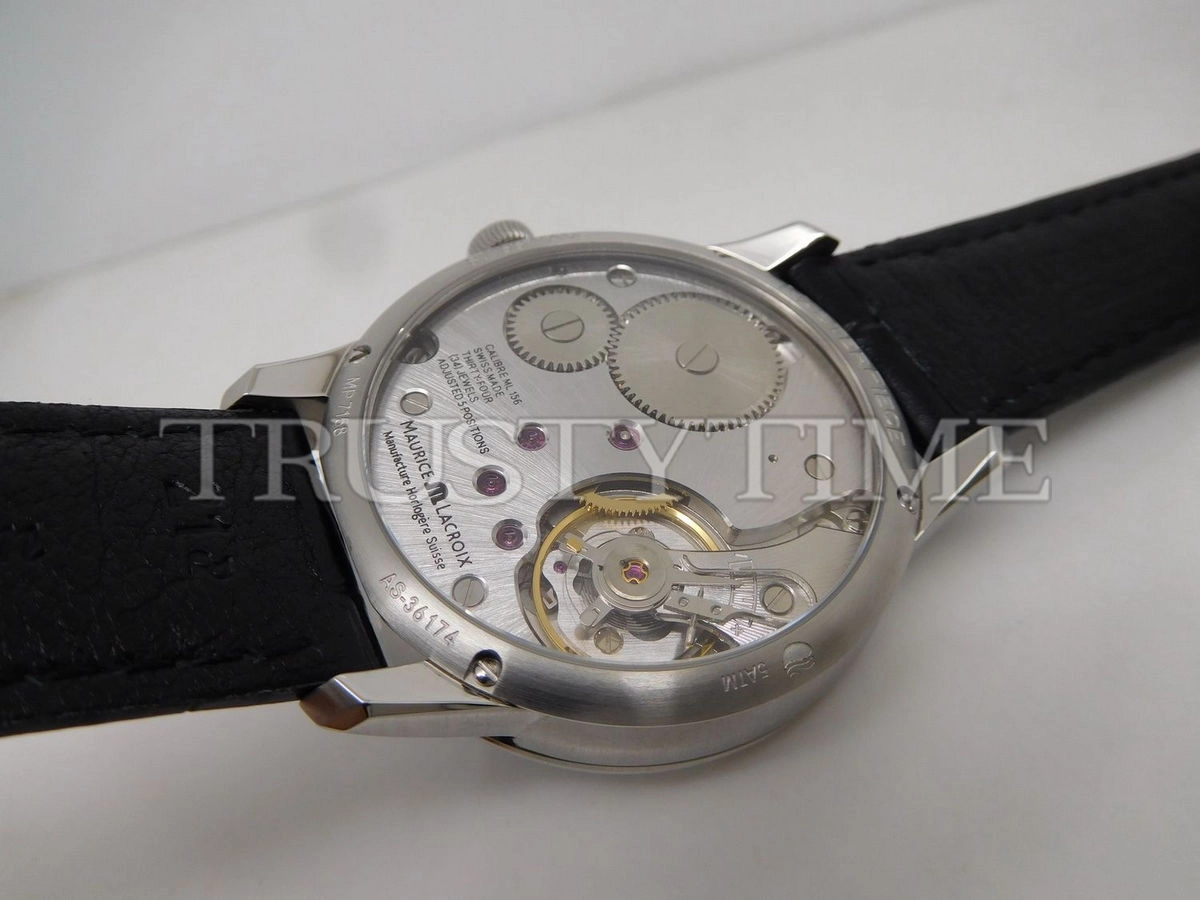 Копия часов Maurice Lacroix Masterpiece Roue Carrée Seconde 43mm MP7158-SS001-301-1 Арт.ML-0709