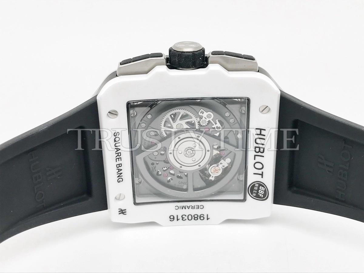 Копия часов Hublot Square Bang Unico White Ceramic 821.HX.0170.RX Арт.HB-1228