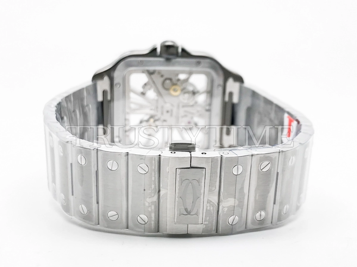 Копия часов Cartier Santos de Cartier Large Skeleton 40mm WHSA0027 Арт.CR-0896
