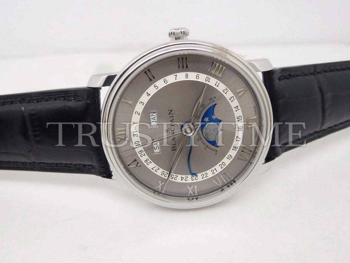 Копия часов Blancpain Villeret Quantième Complet 40mm 6654-1113-55B Арт.BP-0328
