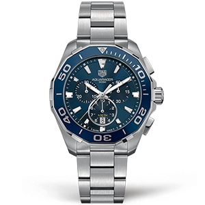 Копия часов Tag Heuer Aquaracer 300M Quartz Chronograph 43mm CAY111B.BA0927 Арт.TG-0629