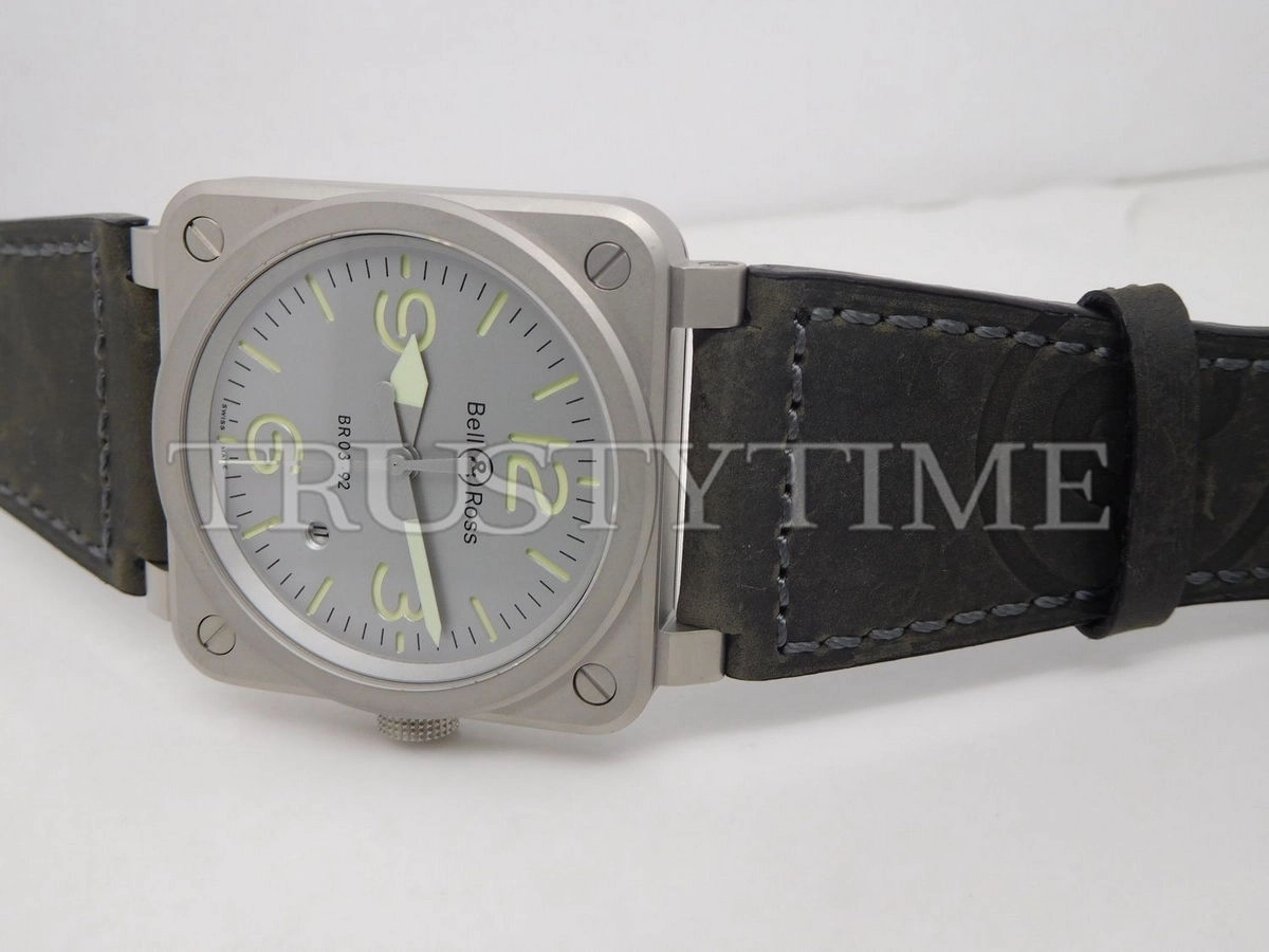 Копия часов Bell & Ross BR 03-92 Horolum Sandblasted BR0392-GR-ST/SCA Арт.BR-0225