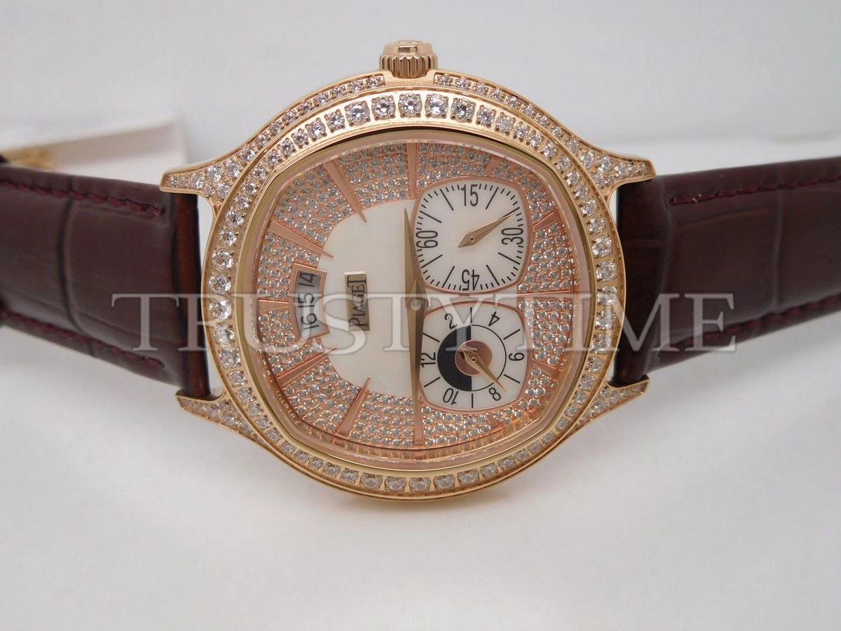 Копия часов Piaget Emperador Coussin Dual Time 42mm G0A32020 Арт.PG-0153