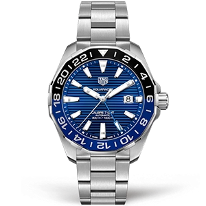 Копия часов Tag Heuer Aquaracer Calibre 7 GMT 43mm WAY201T.BA0927 Арт.TG-0641