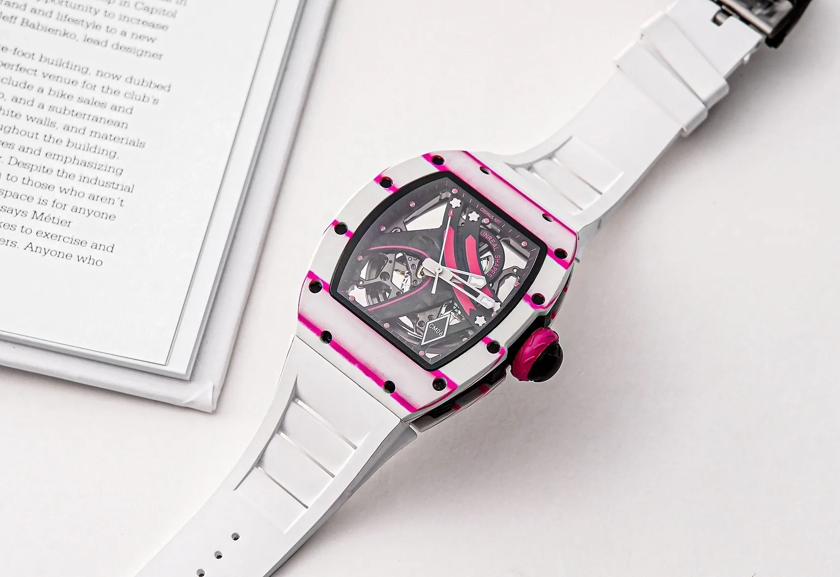 Копия часов CronusArt NTPT Carbon Fiber Watch CM06-P Арт.CA-0404