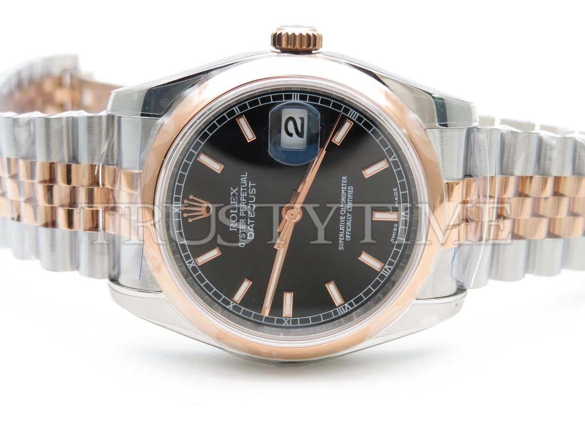 Копия часов Rolex DateJust 36mm 116201-0075 Арт.RX-0393