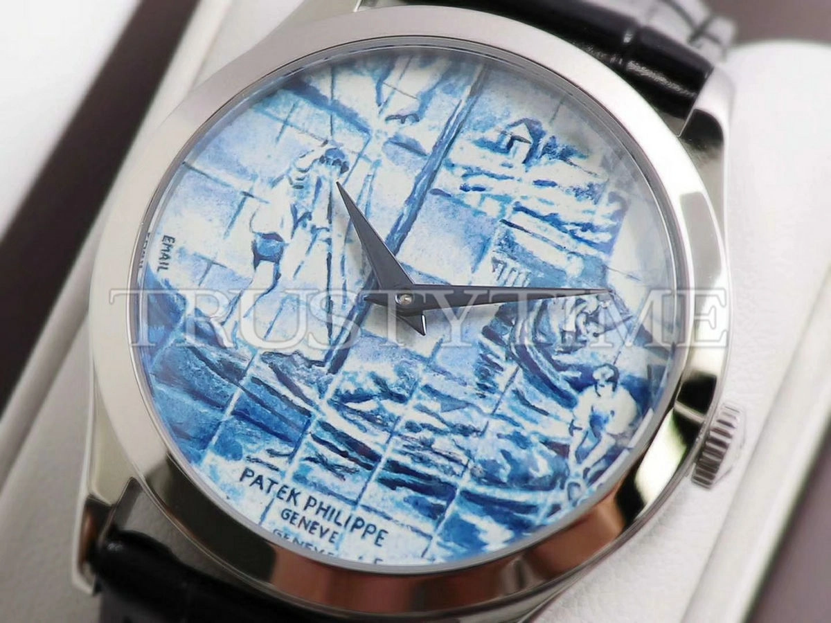 Копия часов Patek Philippe Calatrava Azulejos 38,5mm 5089G-062 Арт.PP-0763