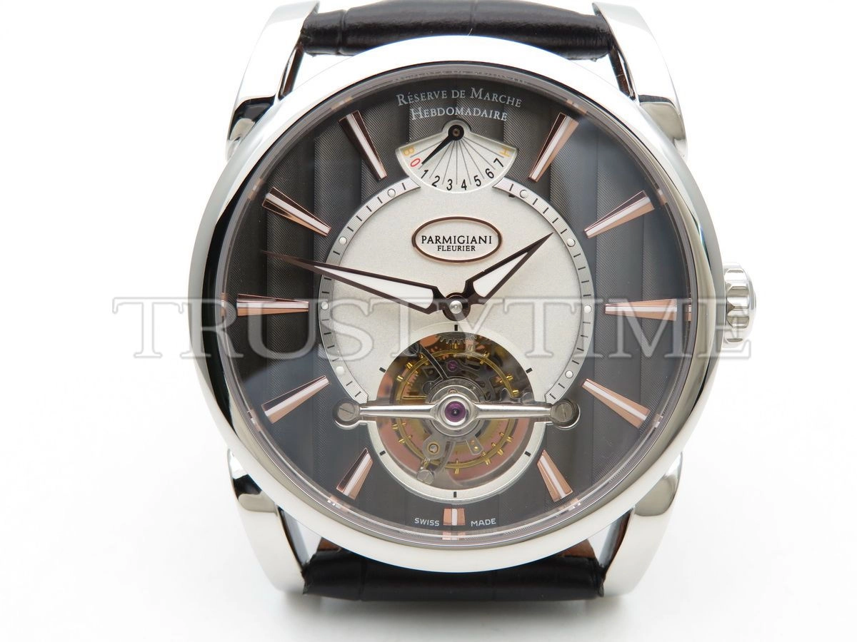 Копия часов Parmigiani Fleurier Tonda Tourbillon Platinum Slate PFH251-2000200-HA1441