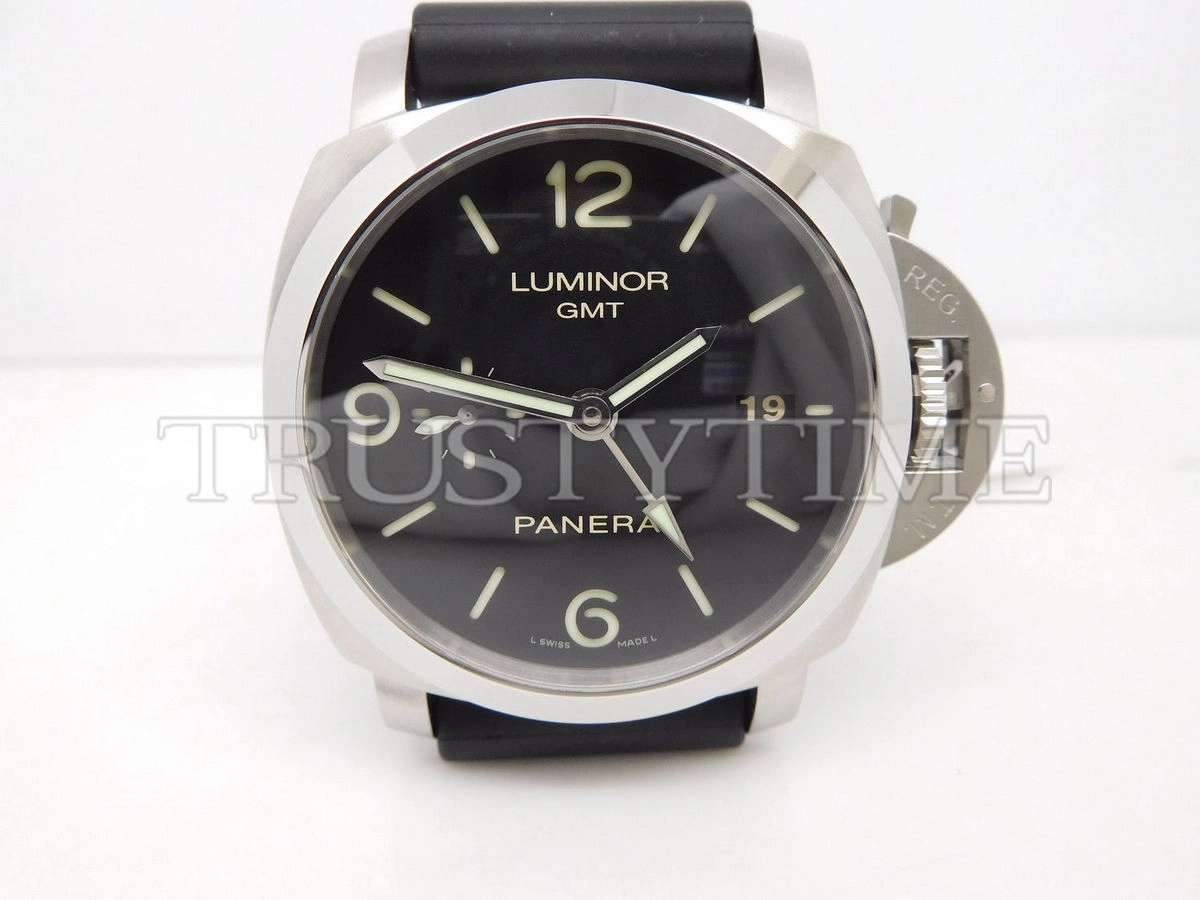 Копия часов Panerai Luminor 1950 3 Days GMT Automatic Acciaio 44mm PAM00320 Арт.PN-0708