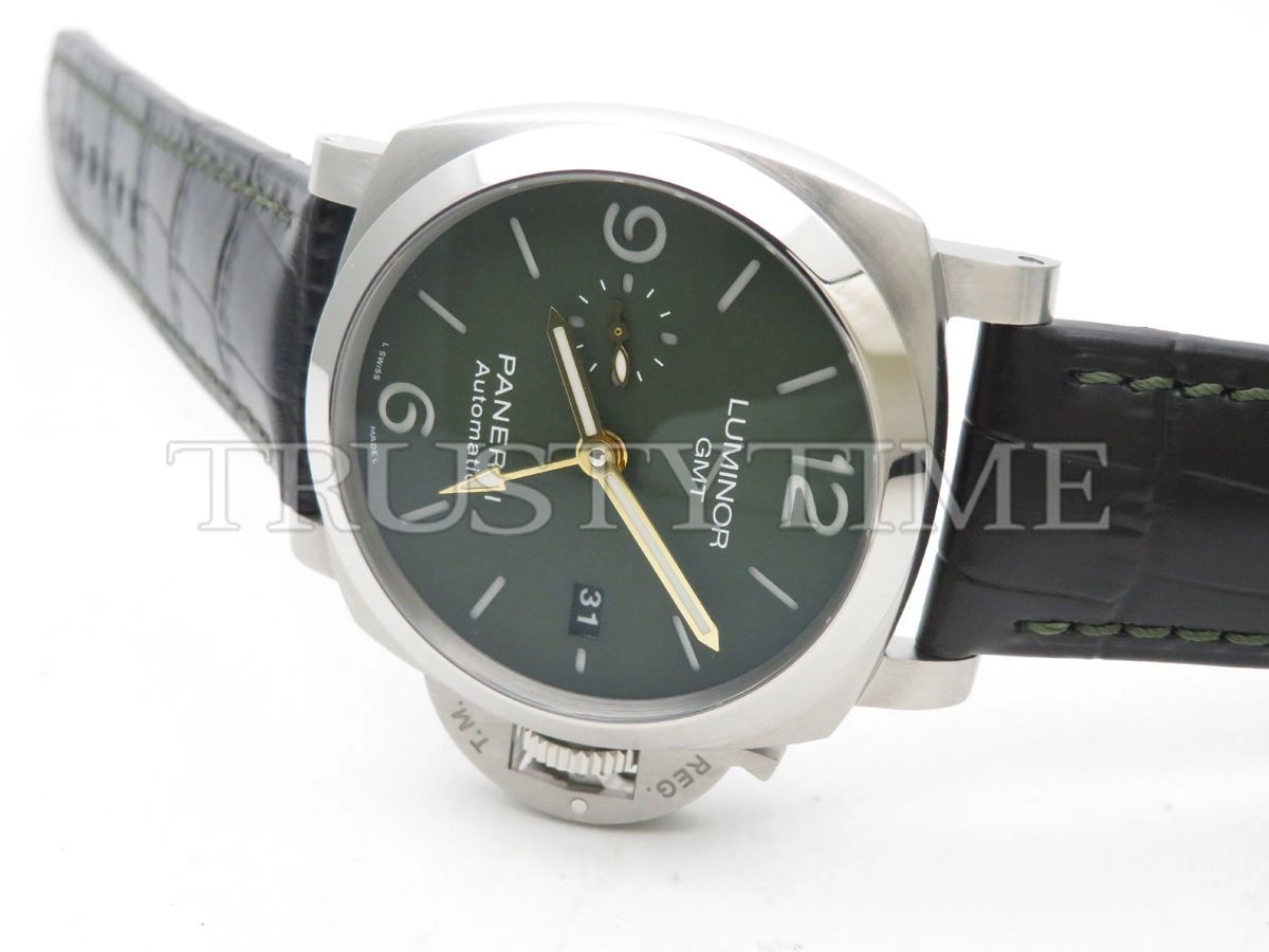 Копия часов Panerai Luminor 1950 3 Days MS Dhoni GMT Automatic 44mm PAM01056 Арт.PN-0786