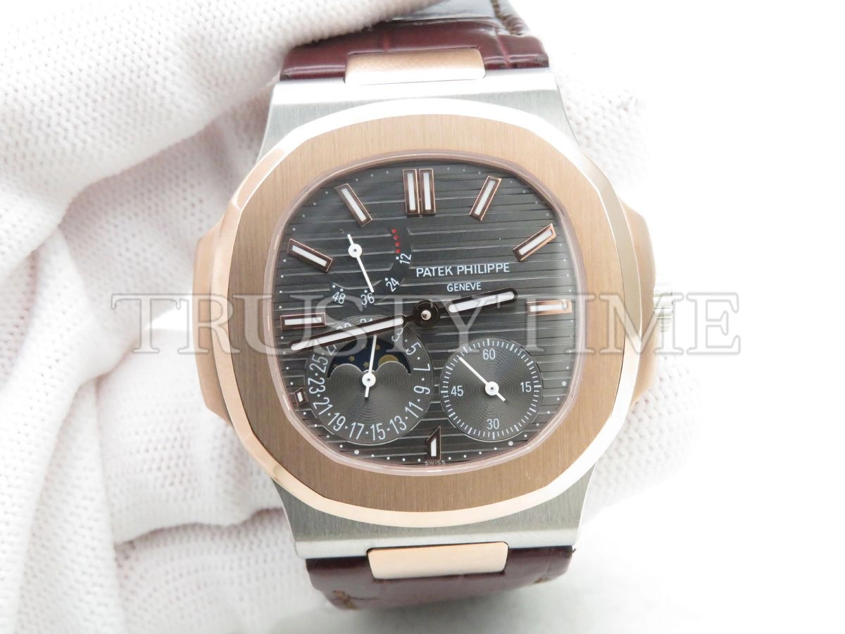 Копия часов Patek Philippe Nautilus Power Reserve Moonphase 40mm 5712GR-001 Арт.PP-0660