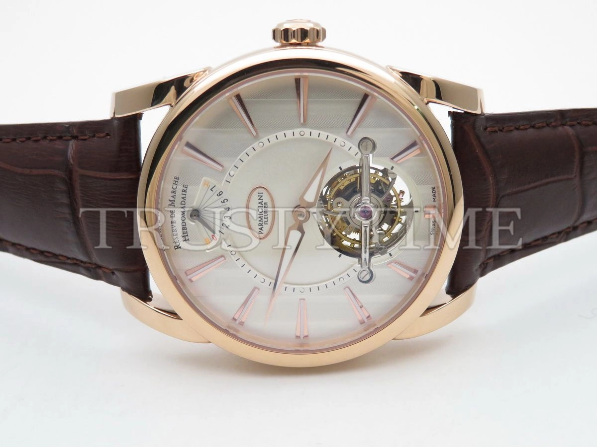 Копия часов Parmigiani Fleurier Tonda Tourbillon Rose Gold Silver PFH251-1000100-HA1241