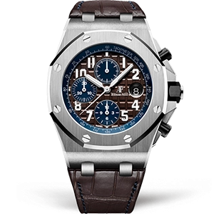 Копия часов Audemars Piguet Royal Oak Offshore Chronograph Havana Brown SIHH 2018 26470ST.OO.A099CR.01 Арт.AP-0841