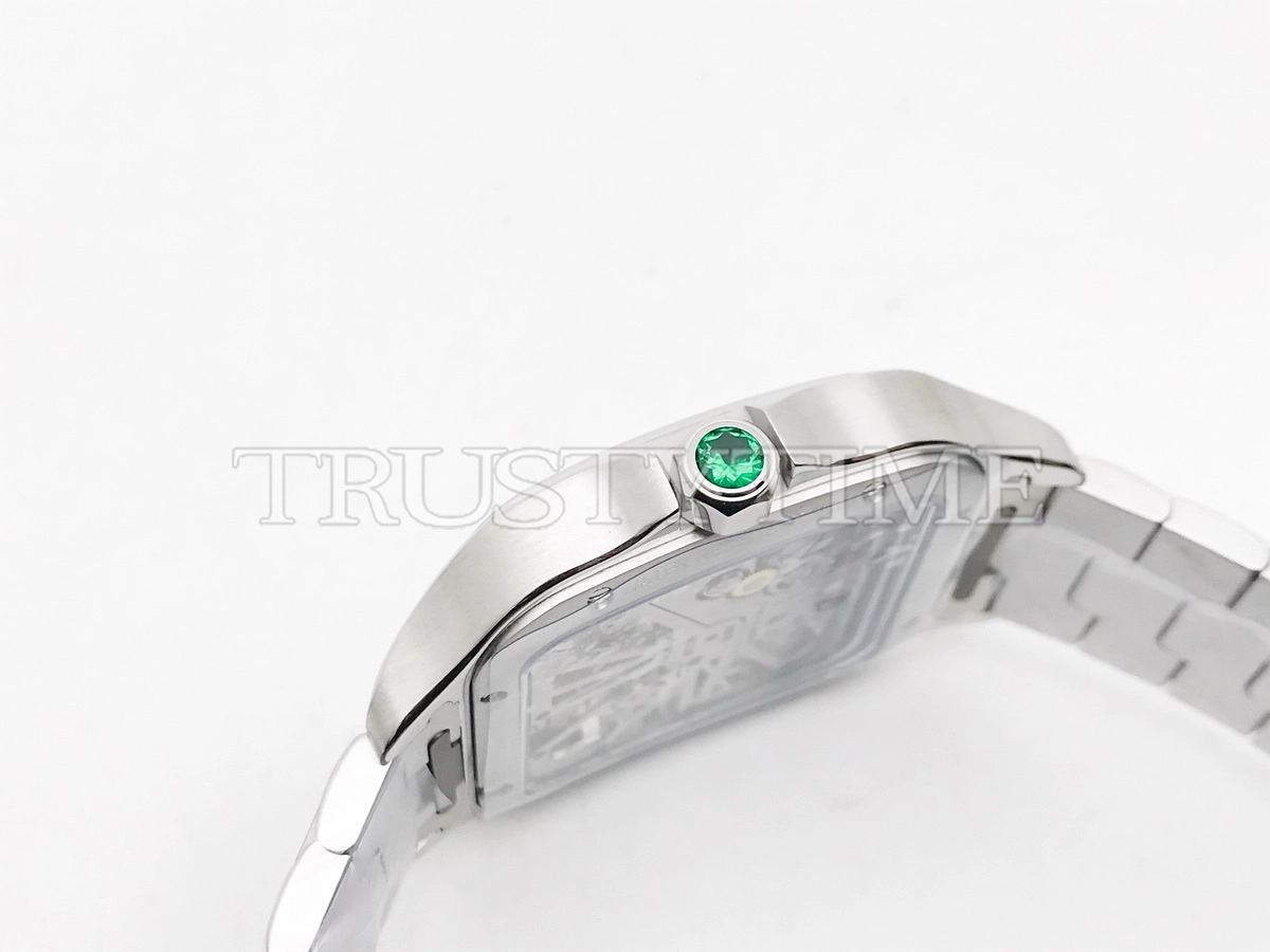 Копия часов Cartier Santos de Cartier Large Skeleton 40mm WHSA0028 Арт.CR-0898