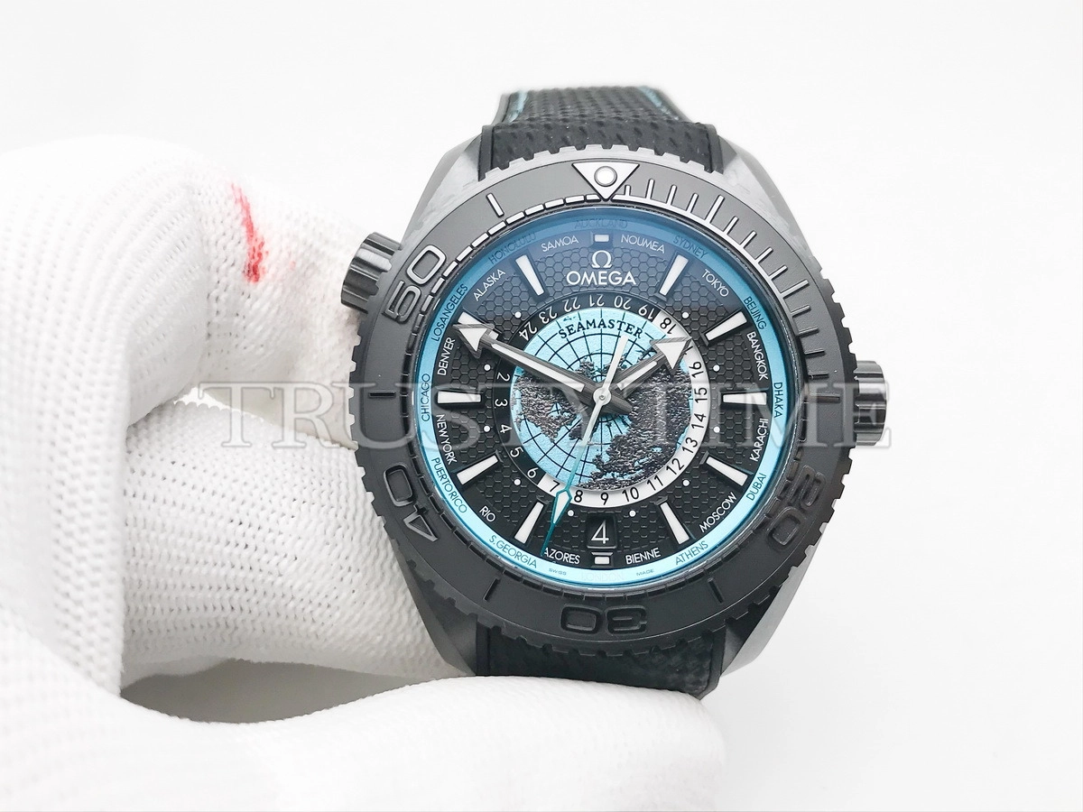 Копия часов Omega Seamaster Planet Ocean 600M Black Ceramic 45.5mm 215.92.46.22.01.006 Арт.OM-1034
