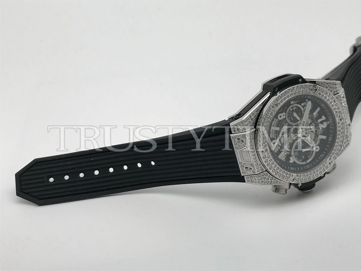 Копия часов Hublot Big Bang Unico Titanium Pave 44mm 421.NX.1170.RX.1704 Арт.HB-0963