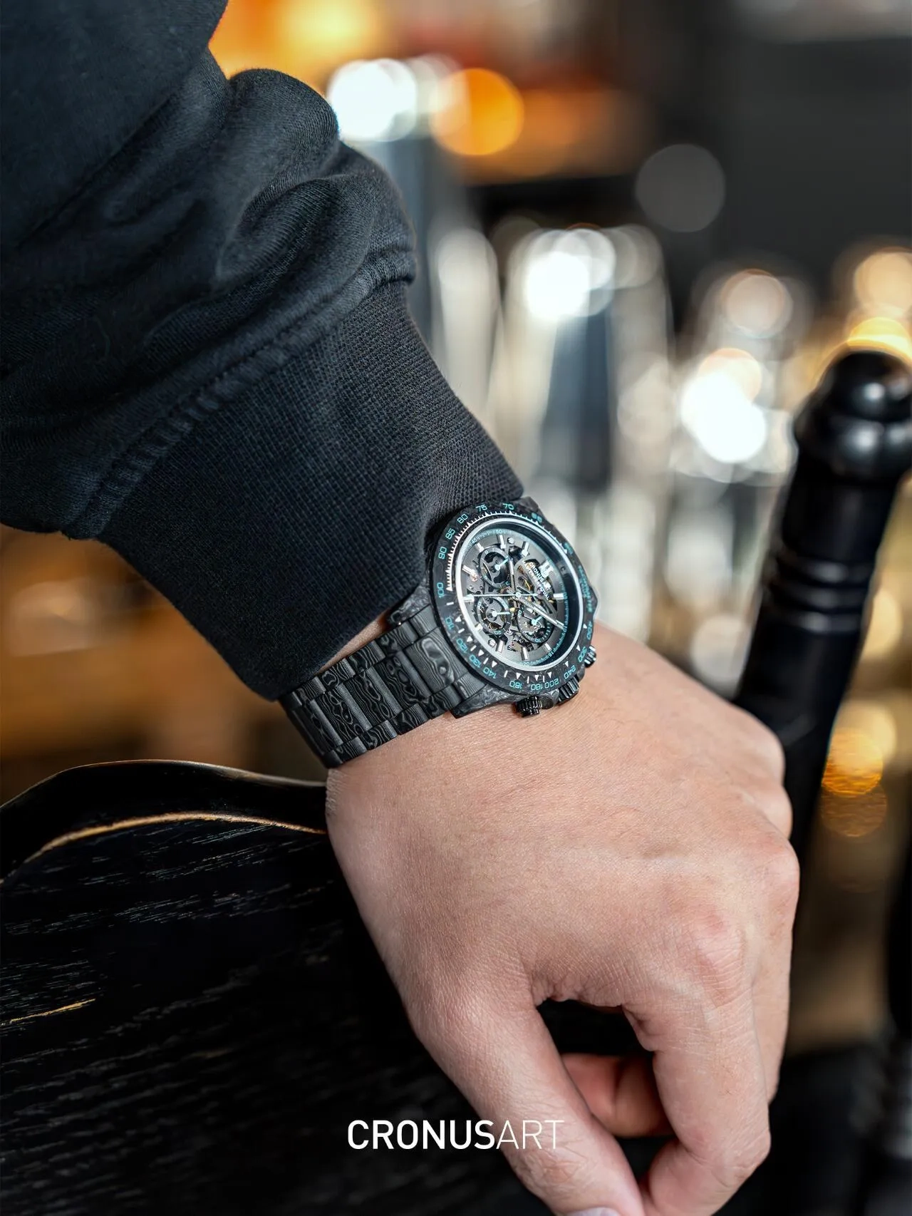 Копия часов CronusArt NTPT Carbon Fiber Watch Limited edition CM016-027 Арт.CA-0445