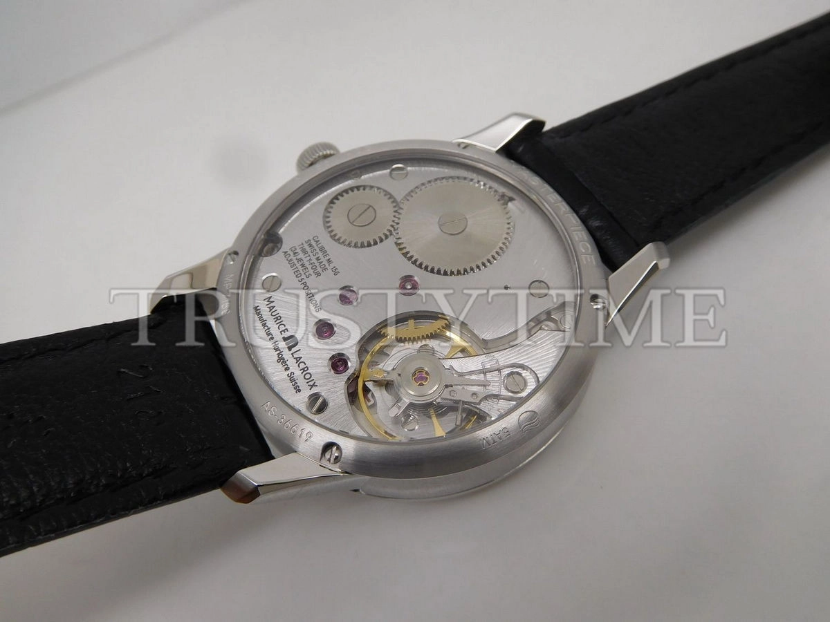 Копия часов Maurice Lacroix Masterpiece Roue Carrée Seconde 43mm MP7158-SS001-101-1 Арт.ML-0710