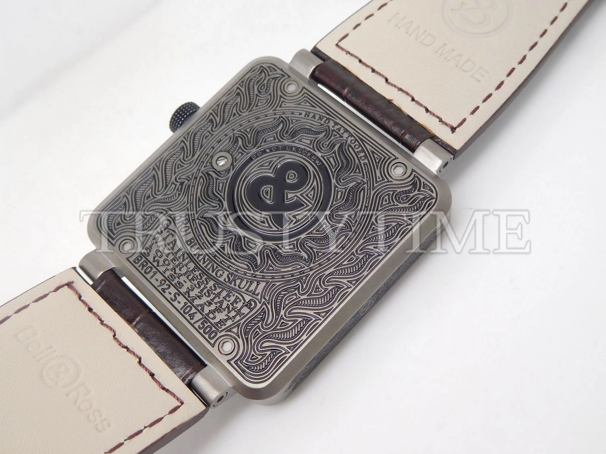 Копия часов Bell & Ross BR 01 Skull Burning BR0192-SKULL-BURN Арт.BR-0194