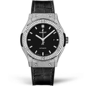 Копия часов Hublot Classic Fusion Titanium Pavé 42mm 542.NX.1171.LR.1704 Арт.HB-0579
