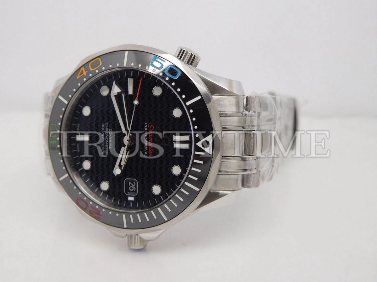 Копия часов Omega Seamaster Diver 300m Co-Axial Chronometer Limited Edition "Rio 2016" 41mm 522.30.41.20.01.001 Арт.OM-0719