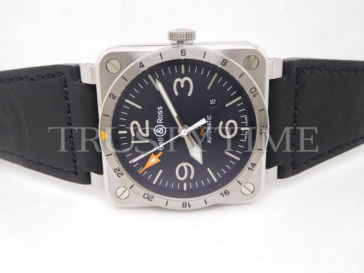 Копия часов Bell & Ross BR 03-93 GMT BR0393-GMT-ST/SCA Арт.BR-0249