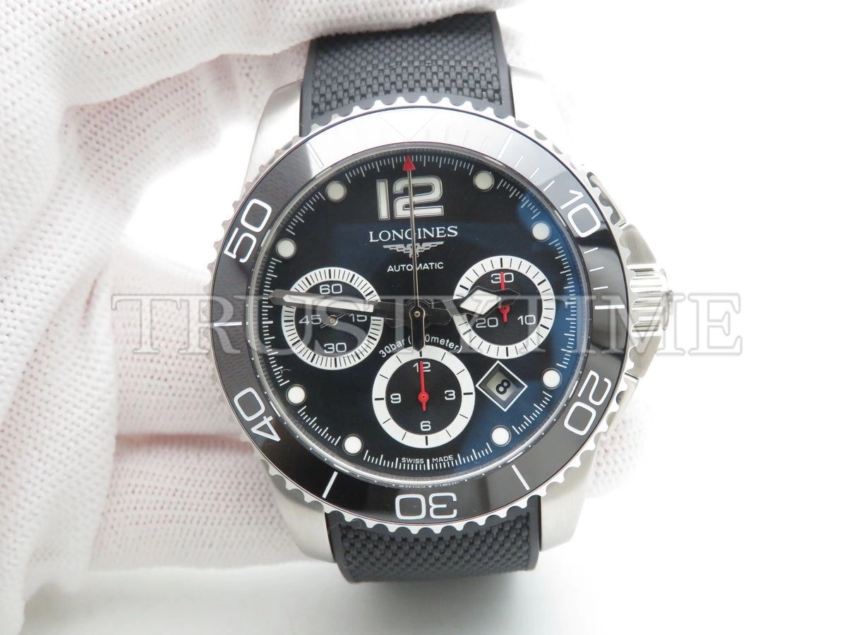 Копия часов Longines Sport Hydroconquest Automatic Chronograph 43mm L3.883.4.56.9 Арт.LN-0269