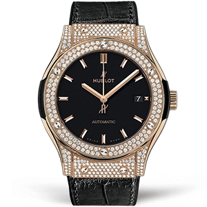 Копия часов Hublot Classic Fusion King Gold Pavé 45mm 511.OX.1181.LR.1704 Арт.HB-0955