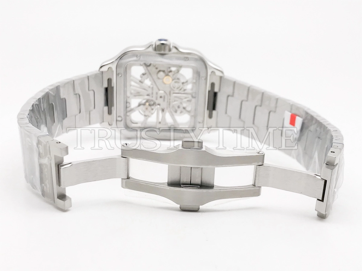 Копия часов Cartier Santos de Cartier Large Skeleton 40mm WHSA0019 Арт.CR-0989